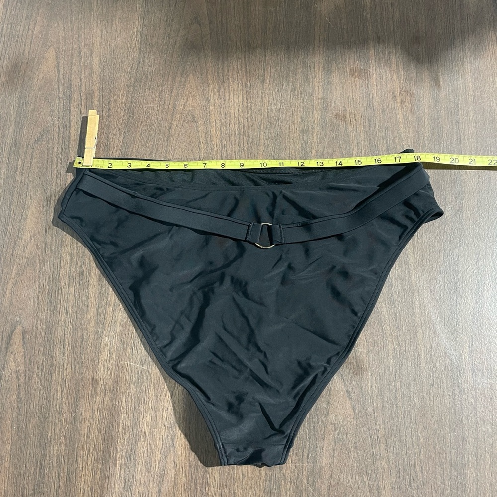 NEW TAGS South Beach Plus Size Black Bathing Suit Swimwear Combo 2X US20 & US18 - Picture 10 of 11